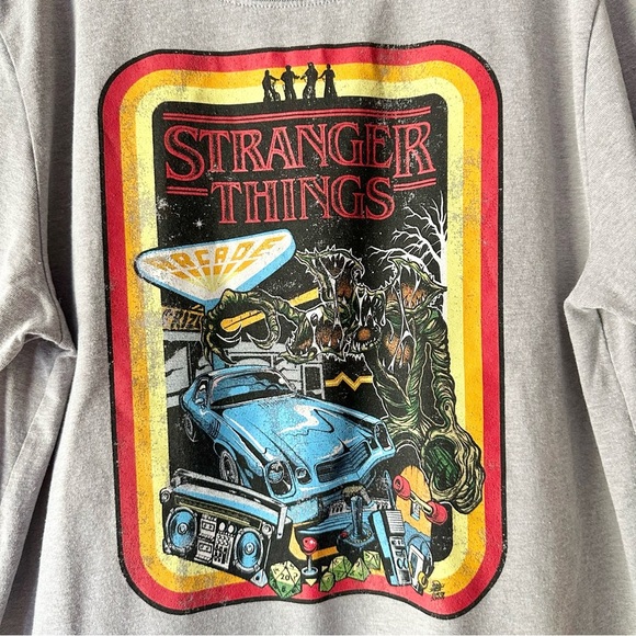 Stranger Things Graphic Quarter Length Sleeve Top - Picture 2 of 4